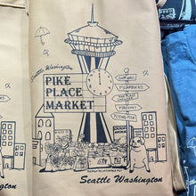 Load image into Gallery viewer, *Market Scene* Apron (Fame Adjustable, 2 Patch Pockets), MEDIUM