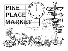 Load image into Gallery viewer, *Rachel’s Clock* Color Canvas Shopping Tote